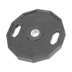 Olympia weight plate with rubber cover and handle,  5 cm, 25 kg, one piece