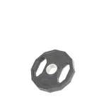 Olympia weight plate with rubber cover and handle,  5 cm, 5 kg, one piece