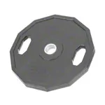 Olympia weight plate with rubber cover and handle,  5 cm, 5 kg, one piece