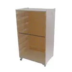 Pertra suitcase-shelf cart with rolls
