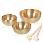 Peter Hess singing bowls-set small, 3 cups + 2 mallets