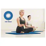 Pilates and yoga mat incl. eyelets, LxWxH 140x60x0.6 cm, blue