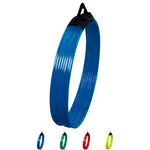 Product image: Plastic gymnastic hoops, set of 10, blue, 60 cm diameter, with carrying handle