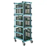 Product image: Plastic material cart set, 4 pcs., mobile, incl. 3 containers