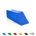 Positioning wedge with flat leg recess, L x W x H 75 x 20 x 22 cm