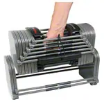 Power Block-Set 6 pieces, Dumbbell Sport EXP 2-22,5 kg pair + Expansion-Kit Stage 2 and 3