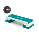 Image shows REEBOK Step semi-professional incl. DVD, white-cyan