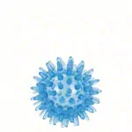 Reflex Ball,  6 cm, blue-transparent