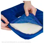 Replacement cover for face foam, 30x25x4 cm