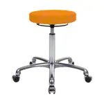 Image shows Rotatory stool exclusive with comfort padding and wheels