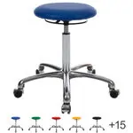 Rotatory stool exclusive with cushion and wheels