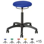 Product image: Rotatory stool standard with cushion and wheels