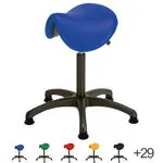 Saddle stool with cushion ,standard with glides