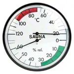 Sauna climate station incl. thermometer and hygrometer,  13,5 cm
