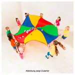 Schwungtuch,  1.8 m, yellow / red / green / blue