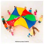 Schwungtuch,  3,5 m, yellow / red / green / blue