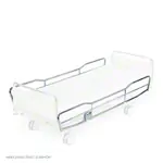 Side rails chrome, pair, full length, height 35 cm