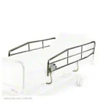 Side rails chrome, pair, normal length, height 35 cm
