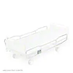 Side rails painted, pair, full length, height 35 cm