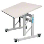 Product image: Sit-stand work table Ergo S52 R, WxDxH 80x60x52-102 cm, with castors, gray/gray