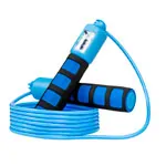 Image shows Skipping rope with counter, adjustable, 280 cm