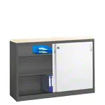 Slide door cupboard, HxWxD 100x160x40 cm