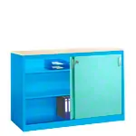 Slide door cupboard, HxWxD 100x160x50 cm