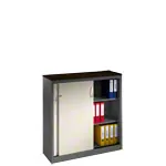 Slide door cupboard, HxWxD 120x120x40 cm