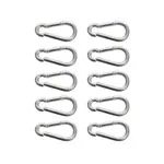 Snap hook, 8 cm, set of 10