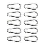Snap hook big, 10 cm, set of 10