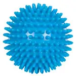 Spiky Massage Ball,   10 cm, neon-blue, soft