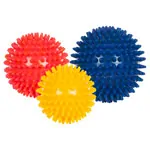 Spiky Massage Ball medium, Set of 3: 1x  8 cm,  9 cm,  10 cm