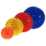 Image shows Spiky massage ball set, 4-parts