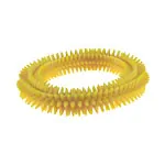 Spiky massage ring,  16 cm, yellow