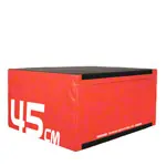Sport-Tec Jumping Trainer Soft Plyo Box, 45 cm, stackable, red