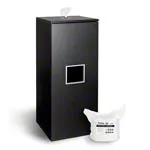 Sport-Tec disinfectant wipe dispenser, black wood, incl. 400 wipes