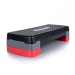 Step board height adjustable, black LxWxH 68x28x10/15 cm