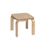 Stool 25 made of shaped wood, 27x27 cm, seat height 25 cm