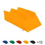 Storage wedge with 2 cargo trays LxWxH 75x42x22 cm