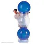 Support rack for exercise balls,  40 cm, 3-piece