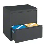 Suspension filing cabinet with 2 drawers, LxWxH 73,3x78,7x59 cm, with two lanes