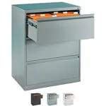 Suspension filing cabinet with 3 drawers, LxWxH 104,5x78,7x59 cm, with two lanes