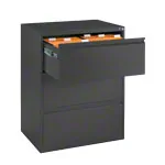 Suspension filing cabinet with 3 drawers, LxWxH 104,5x78,7x59 cm, with two lanes
