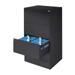 Suspension filing cabinet with 4 drawers, LxWxH 135,7x78,7x59 cm, with two lanes