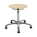 Swivel stool exclusive with wooden seat and glides