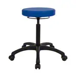 Swivel stool standard with comfort padding and roles
