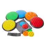 Tactile discs-set 1: 5x large  27 cm + 5x small  11 cm