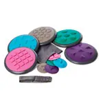 Tactile discs set 2: 5x large  27 cm + 5 x small  11 cm