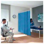 Telescopic sight protection 210 cm with curtain 175 cm