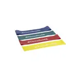 Thera-Band loop set of 4,  20 cm, 7,6x30,5 cm, each 1x yellow, red, green, blue